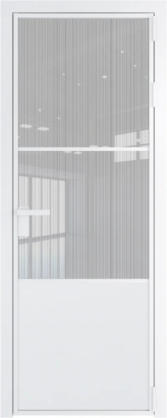Алюминиевая дверь Profil Doors 20 AG Вайт Страйп