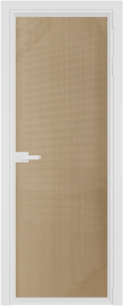 Алюминиевая дверь Profil Doors 1AV Вайт Кризет Золото