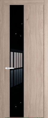 Межкомнатная дверь Profil Doors 19 NW Lacobel Черный лак Дуб Сонома