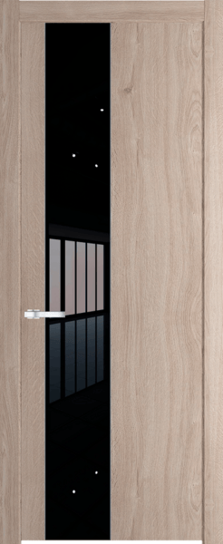 Межкомнатная дверь Profil Doors 19 NW Lacobel Черный лак Дуб Сонома