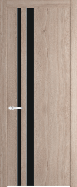 Межкомнатная дверь Profil Doors 20 NW Монохром черный Дуб Сонома