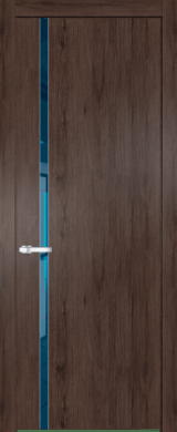 Межкомнатная дверь Profil Doors 21 NW Зеркало синее Дуб Тобакко