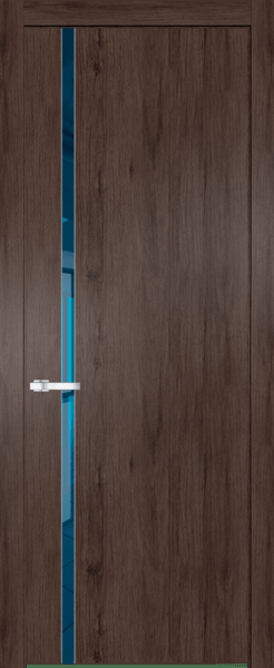 Межкомнатная дверь Profil Doors 21 NW Зеркало синее Дуб Тобакко
