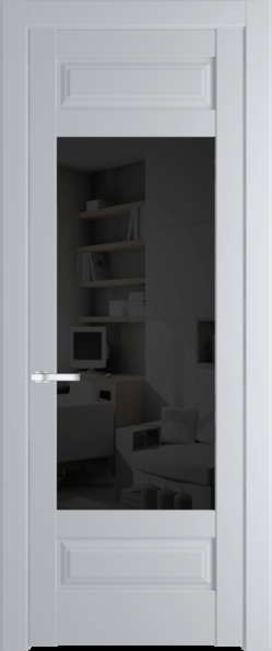 Межкомнатная дверь Profil Doors 4.3.3 PD Лайт Грей (RAL 870-01) Черное тонированное