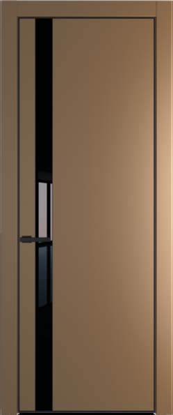 Межкомнатная дверь Profil Doors Orange 18 PE.O Черный лак Перламутр золото Черный матовый RAL9005