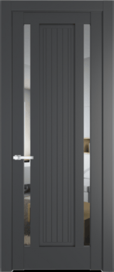 Межкомнатная дверь Profil Doors 3.5.1 PM Прозрачное Графит (Pantone 425С)