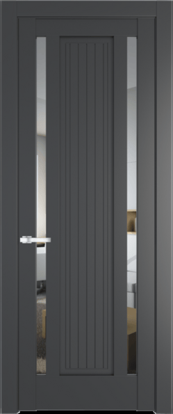 Межкомнатная дверь Profil Doors 3.5.1 PM Прозрачное Графит (Pantone 425С)