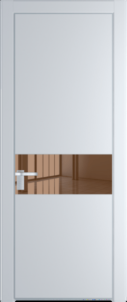 Межкомнатная дверь Profil Doors 17 PA Серебро Зеркало бронзовое Вайт (RAL 110 96 02)