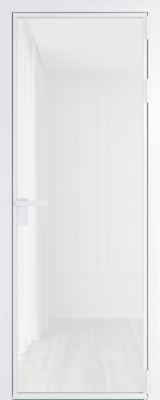 Алюминиевая дверь Profil Doors 1 AG Вайт Белый триплекс