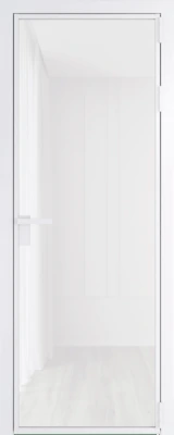 Алюминиевая дверь Profil Doors 1 AG Вайт Белый триплекс