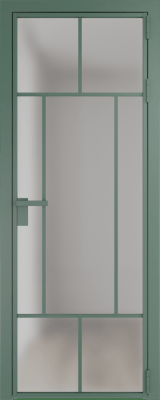 Алюминиевая дверь Profil Doors 10 AG Зеленый воск Матовое