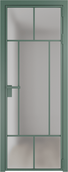 Алюминиевая дверь Profil Doors 10 AG Зеленый воск Матовое