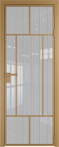 Алюминиевая дверь Profil Doors 10 AG Золото Страйп