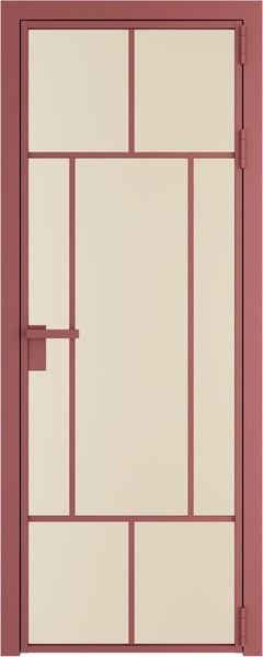 Алюминиевая дверь Profil Doors 10 AG Красный антрацит Монохром жемчуг