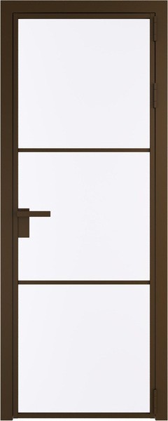 Алюминиевая дверь Profil Doors 13 AG Деорэ Монохром белый просветленный
