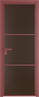 Алюминиевая дверь Profil Doors 13 AG Красный антрацит Монохром шоколад