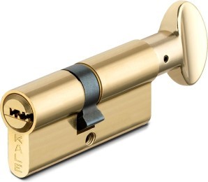 Цилиндровый механизм Kale kilit (Кале килит) с вертушкой 164 SM/68 (26+10+32) mm латунь 5 кл.