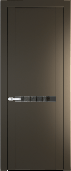 Межкомнатная дверь Profil Doors 1.4 P Зеркало серое Перламутр бронза
