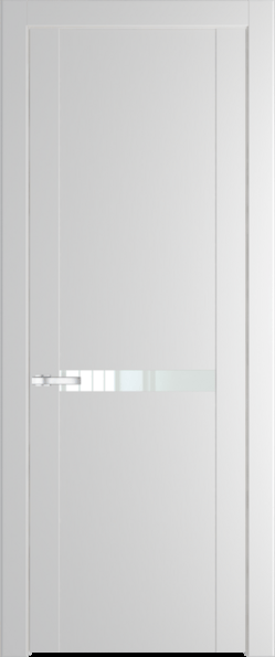 Межкомнатная дверь Profil Doors 1.4 P Lacobel Белый лак Крем Вайт (RAL 120-02)
