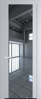 Межкомнатная дверь Profil Doors 1.7 P Зеркало Лайт Грей (RAL 870-01)