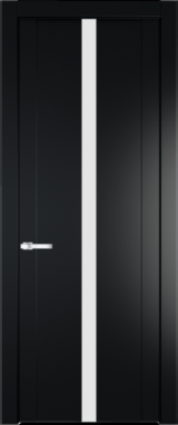 Межкомнатная дверь Profil Doors 1.8 P Монохром белый просветленный Блэк