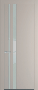 Межкомнатная дверь Profil Doors 20 PA Серебро Lacobel Белый лак Сэнд