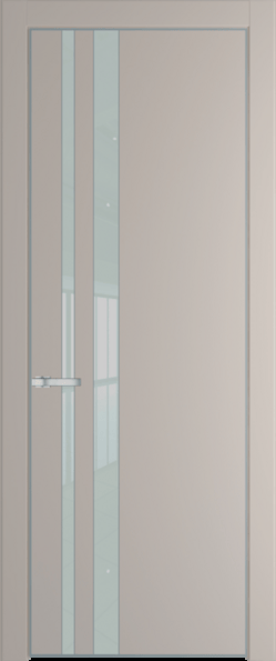 Межкомнатная дверь Profil Doors 20 PA Серебро Lacobel Белый лак Сэнд