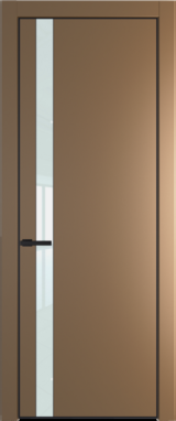 Межкомнатная дверь Profil Doors Orange 18 PE.O Белый лак Перламутр золото Черный матовый RAL9005