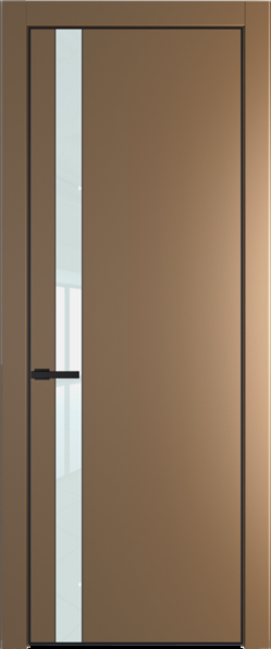 Межкомнатная дверь Profil Doors Orange 18 PE.O Белый лак Перламутр золото Черный матовый RAL9005