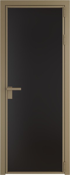 Алюминиевая дверь Profil Doors 1 AG Шампань Монохром черный