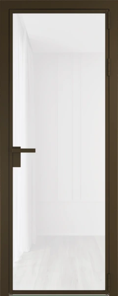 Алюминиевая дверь Profil Doors 1 AG Деорэ Белый триплекс