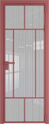 Алюминиевая дверь Profil Doors 10 AG Красный антрацит Страйп