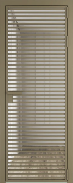 Алюминиевая дверь Profil Doors 12 AG Шампань Прозрачное