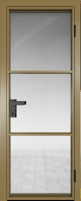 Алюминиевая дверь Profil Doors 13 AG Золото Прозрачное