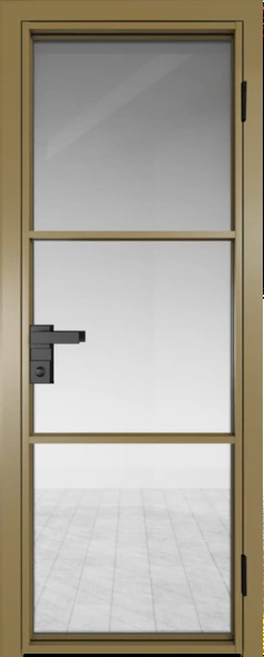 Алюминиевая дверь Profil Doors 13 AG Золото Прозрачное