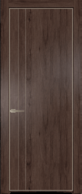 Межкомнатная дверь Profil Doors 12 NE Дуб Тобакко Никель матовый