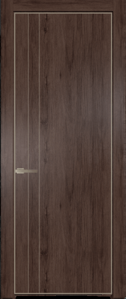 Межкомнатная дверь Profil Doors 12 NE Дуб Тобакко Никель матовый