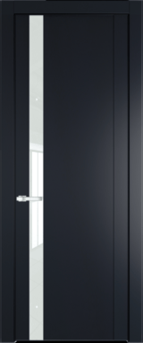 Межкомнатная дверь Profil Doors 1.2 P Lacobel Белый лак Нэви Блу (RAL 7016)