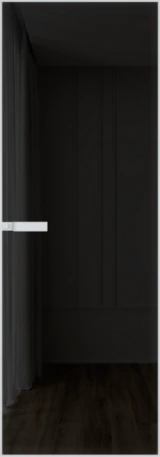 Алюминиевая дверь Profil Doors 1AGN Вайт Черное тонированное