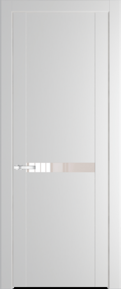 Межкомнатная дверь Profil Doors 1.4 P Lacobel Перламутровый лак Крем Вайт (RAL 120-02)