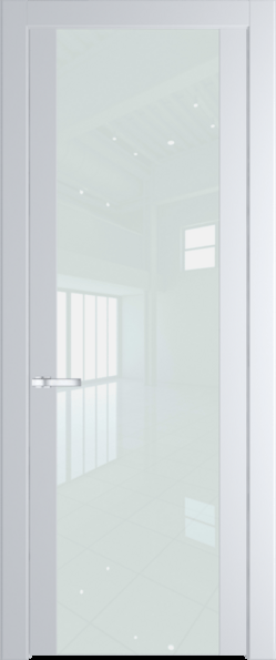 Межкомнатная дверь Profil Doors 1.7 P Lacobel Белый лак Вайт (RAL 110 96 02)
