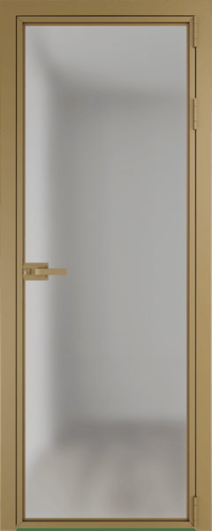 Алюминиевая дверь Profil Doors Orange 1AX.O Зеркало Золото