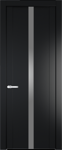 Межкомнатная дверь Profil Doors 1.8 P Монохром серебро (серебро матлак) Блэк