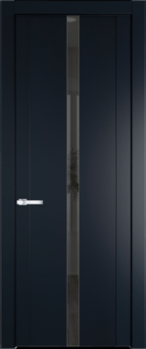 Межкомнатная дверь Profil Doors 1.8 P Зеркало серое Нэви Блу (RAL 7016)