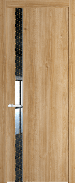 Межкомнатная дверь Profil Doors 18 NW Лоран узор золото Дуб Карамель