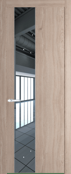 Межкомнатная дверь Profil Doors 19 NW Зеркало Дуб Сонома