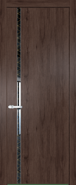 Межкомнатная дверь Profil Doors 21 NW Лоран узор золото Дуб Тобакко