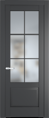 Межкомнатная дверь Profil Doors 4.2.2 (p.6) Графит (Pantone 425С) Матовое