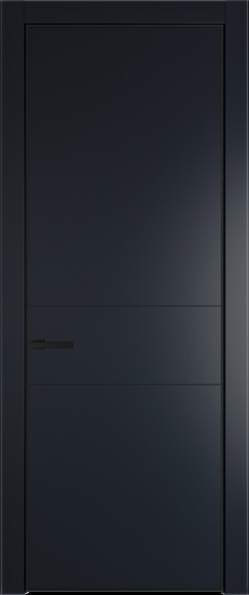 Межкомнатная дверь Profil Doors 14 PA Черный матовый RAL9005 Нэви Блу (RAL 7016)