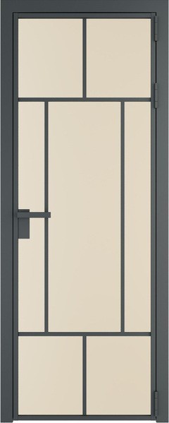 Алюминиевая дверь Profil Doors 10 AG Серая ночь Монохром жемчуг